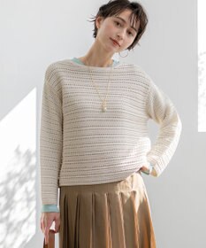 23区 【先行予約】コットンギマ ボートネック ニット