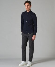 GOTAIRIKU 胸ポケット付にアップデート【吸水速乾/ストレッチ】クールマックス鹿の子 ビズシャツ_ボタンダウン