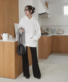 WEGO 【ユニセックス着用ITEM/裏起毛】リラックスフィットスウェットプルパーカー