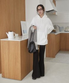 WEGO 【ユニセックス着用ITEM/裏起毛】リラックスフィットスウェットプルパーカー