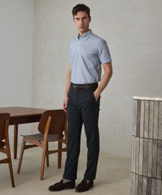 GOTAIRIKU 麻混・襟しっかり【洗える/通気性】ノルマンディーリネン ボタンダウンポロシャツ(25/26年モデル)