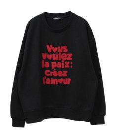 Green Parks ・ＤＯＵＢＬＥ　ＦＬＡＧＳ　サガラ刺繍スウェット