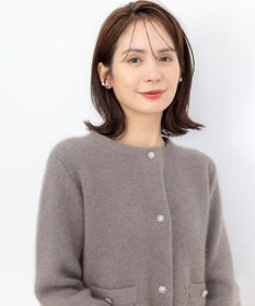 組曲 L 【加藤ローサさん着用】フラッフィーファーニット ジャケット