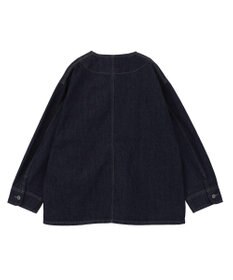 AMERICAN HOLIC ノーカラーデニムカバーオール