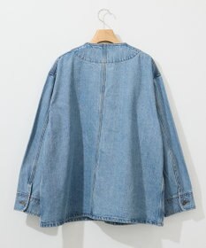 AMERICAN HOLIC ノーカラーデニムカバーオール