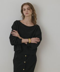 GRACE CONTINENTAL ラメカットトップ