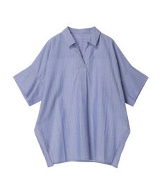 Green Parks 綿麻混スキッパーシャツ