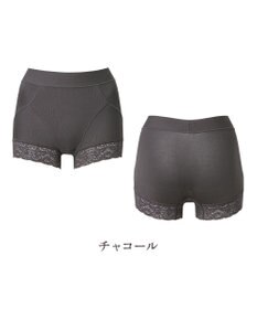 BRADELIS New York 【BRADELIS NewYork peace】すっぽりフィット綿混一分丈ショーツ25 深め 伸縮性抜群 ボーイレッグ