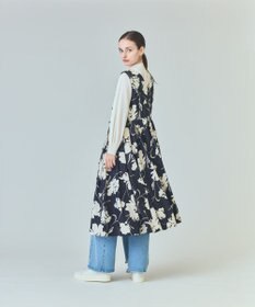 GRACE CONTINENTAL バイカラーボタニカルドレス