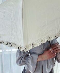 WEGO 【日傘/雨晴兼用/UVカット/日焼け対策/紫外線対策/熱中症対策】PROTECT　U　フリル