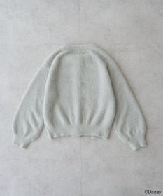 earth music&ecology 【予約】Disney/ポイントミッキーラメシャギーカーデ