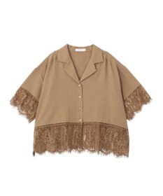 AMERICAN HOLIC レース切り替え半袖シャツ