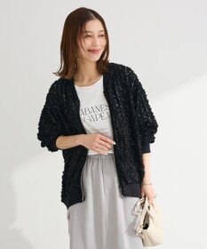 Green Parks フラワー柄チュールブルゾン