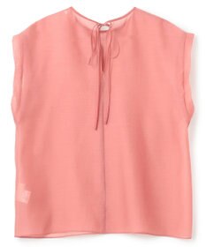 NAVE 【Nave・洗える/シアー素材】シアーリンクル ノースリーブブラウス