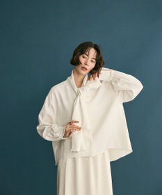 #Newans 【洗濯機可】ビックリボンパウダリーブラウス