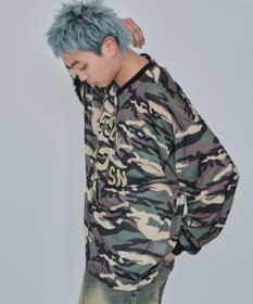 WEGO 【ユニセックス着用ITEM/MLサイズ展開】カモフラナンバリングホッケーT（LS）