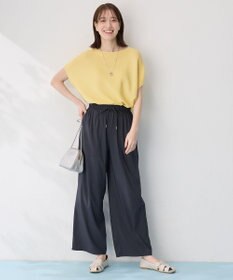 ANY 【新色追加/洗濯機可/ウエストゴム/接触冷感/UVケア/6色展開】清涼リラックスパンツ