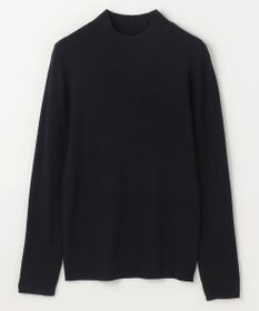 ANY 【洗濯機可】ランダムリブハイネックニット