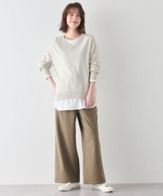 ANY 【手洗い可】イタリーヤーンウールカシミヤミックスＶネックプルオーバー