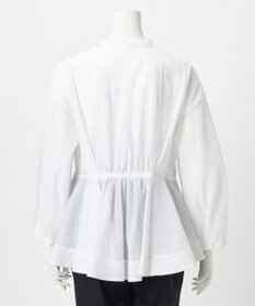 23区 【エステータ】サッカーオーガンジー タックブラウス