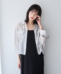 YECCA VECCA 【2点SET】ミリタリーシアーシャツセットキャミワンピース