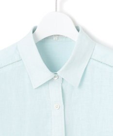 23区 L 【Oggi7月号掲載/洗える】LIBECOリネン クロップド デザイン シャツ