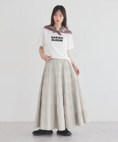 earth music&ecology フロッキープリントTシャツ