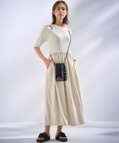 組曲 L 【組曲×setsuko sagittaire】ニットコンビドレス