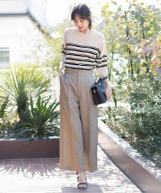 ANY SIS 【アイスタッチ】ボートネックニット プルオーバー