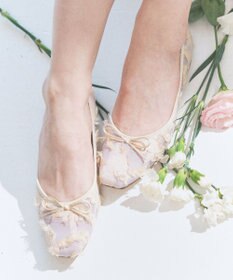 Bridget Birkin 【Bridget Birkin】シアージャガードパンプス