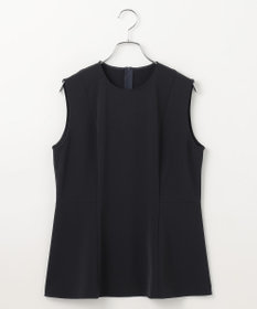 #Newans ＜亀恭子さんコラボ＞取り外し可能ケープ付きペプラムブラウス