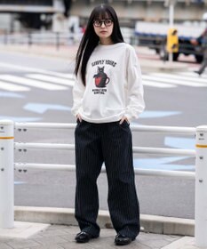WEGO 【ユニセックス着用ITEM/XSSMLサイズ展開/ウエストゴム】ユルフィットコットンイージーパンツ