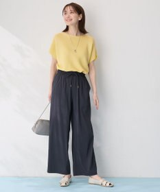 ANY 【新色追加/洗濯機可/ウエストゴム/接触冷感/UVケア/6色展開】清涼リラックスパンツ