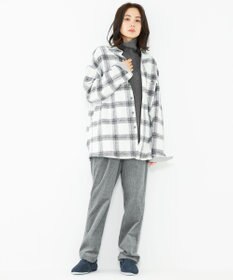 JOSEPH ABBOUD MOUNTAIN 【SPACE／UNISEX】フランネルジャージーブロック シャツ