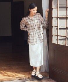 earth music&ecology 選べる丈カットナロースカート