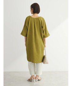 Green Parks 前後２ｗａｙミディ丈タックワンピース