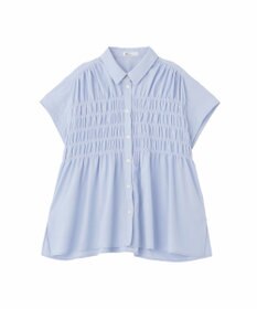 CRAFT STANDARD BOUTIQUE シャーリングショートスリーブブラウス