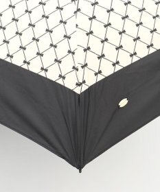 TOCCA 【晴雨兼用・UVカット率(紫外線遮蔽率)99.9%以上・遮光率99.9%以上・防水】CHECKER RIBBON LIGHT UMBRELLA 超軽量折り畳み傘