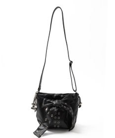 WEGO チャーム付きハトメリボンショルダー