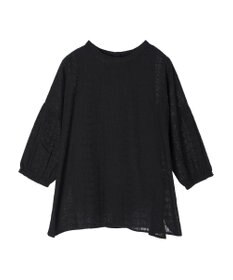 Green Parks インド綿 SET２点 刺繍７分丈ブラウス＋タンクトップ