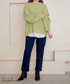 Tiaclasse 【安田美沙子さん着用・洗える】ストレッチストレートデニム