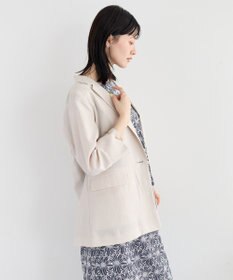 YECCA VECCA マシンウォッシャブルリネンライクジャケット