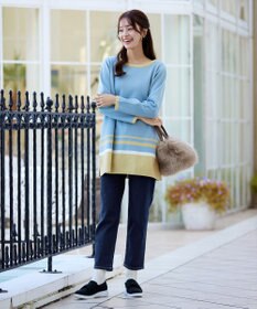 Tiaclasse 【安田美沙子さん着用・洗える】ストレッチストレートデニム