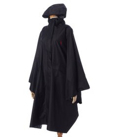 MOONBAT POLO RALPH LAUREN(ポロ ラルフローレン) ポロポニー ポケッタブル レインポンチョ レインコート 無地 フード 収納袋 ロゴ入 レディース