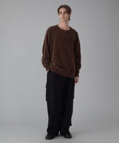 WEGO 【ユニセックス着用ITEM/MLサイズ展開】ベロアモールプルオーバー