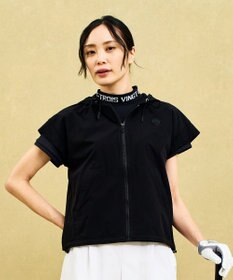 23区GOLF 【WOMEN】シアーストレッチ ショート丈フードベスト