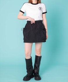 WEGO ドローコードナイロンミニスカパン