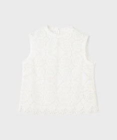 GRACE CONTINENTAL サークルレースノースリーブトップ