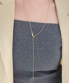 Phoebe 【金属アレルギー対応】リンキーデザインロングチェーンネックレス　ゴールド　ニッケルフリー