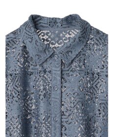 earth music&ecology レースショートシャツ